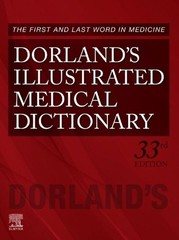 Dorland’s Illustrated Medical Dictionary 33rd Edition by Dorland (English) Hardc