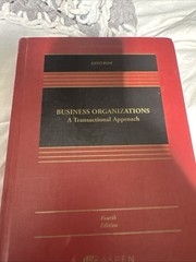 Aspen Casebook Ser.: Business Organizations: A Transactional Approach