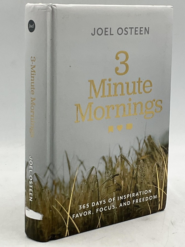 3 Minute Mornings Joel Osteen 2024 Hardcover 365 Days Of Inspiration