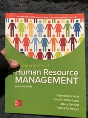 Fundamentals of Human Resource Management 8th Ed Intl Student Paperback B-451