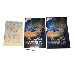 National Geographic Atlas of the World Tenth 10th Edition Hardcover 2015 Map