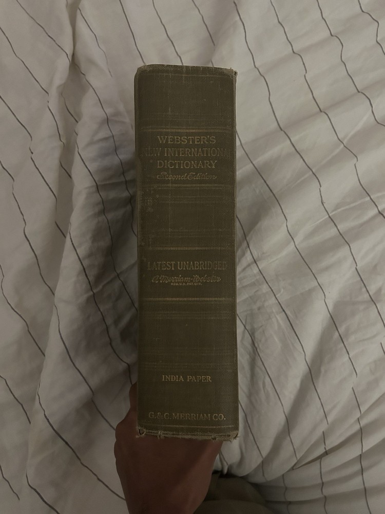 Webster’s New International Dictionary, Second Edition
