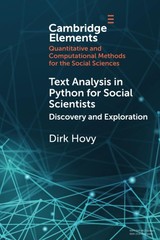 Text Analysis in Python for Social Scientists by Dirk Hovy