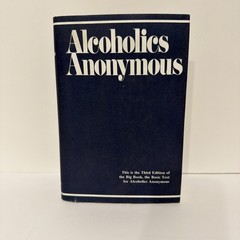 AA Big Book Alcoholics Anonymous 3rd Edition w Dust Jacket 1976