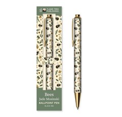 Jade Mosinski: Garden Bees Boxed Decorative Ballpoint Pen by Flame Tree Studio B