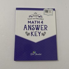The Good and the Beautiful Math 4 Course Book And Answer Key