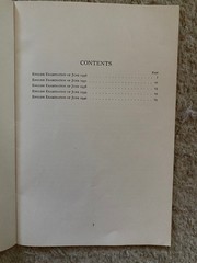 College Entrance Examination Board– Questions in English Eighth Series 1936-1940