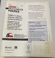 The Logic of American Politics 7th Ed Paperback Kernell CQ Press