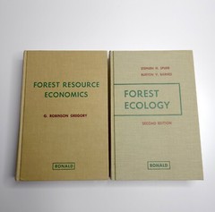 Set of 2 Forest Resource Economics & Forest Ecology Ronald Textbooks