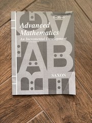 Saxon advanced mathematics (2nd edition) Set, textbook, answer key, test Forms