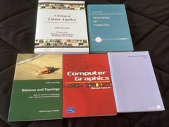 Lot of 5 Math Books, Algebra, Topology