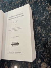 The Social Origins of Christian Architecture VOL I-II By L. Michael White SIGNED