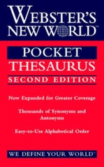 Webster’s New World Pocket Thesaurus, Second Edition – Paperback – GOOD