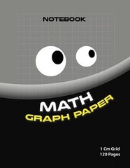 Math graph paper ( Black edition ): 1cm Grid maths book ( Color: black 120 pages