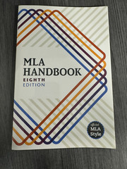 MLA Handbook 8th Edition ISBN 9781603292627