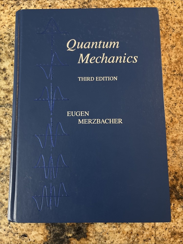 Quantum Mechanics Eugen Merzbacher 1998 Third Edition Hardcover Vintage Book