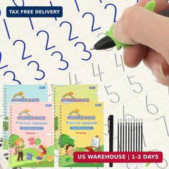PEASUG Grooved Writing Books for Kids 3-5, Magic Grooved Writing Practice for Ki