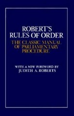 Robert’s Rules of Order: The Classic Manual of Parliamentary Procedure – GOOD