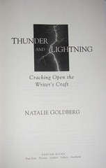 THUNDER & LIGHTNING-Cracking Open the Writer’s Craft-NATALIE GOLDBERG-1st HC dj!