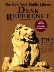 The New York Public Library Desk Reference – Hardcover – GOOD