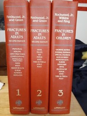 Rockwood and Green’s Fractures COMPLETE SET used Books 1, 2, & 3, (2nd edition)