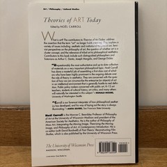 Theories of Art Today by Noel Carroll (2000, Trade Paperback) 1st Ed Review Copy