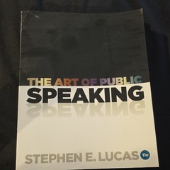 Stephen E. Lucas The Art of Public Speaking 11e Paperback