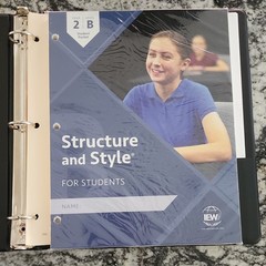IEW Structure & Style for Students Level B Set Andrew Pudewa With Teacher Manual