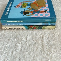 Vintage book lot of 3 readers – homeschool moonbeams, hello and goodbye