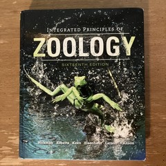 Integrated Principles of Zoology – 16th Edition – Good – Hardcover