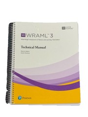 WRAML3 – Wide Range Assessment Of Memory And Learning | Third Edition- Test Kit