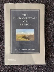 Fundamentals of Ethics by Russ Shafer-Landau (2017, Trade Paperback)