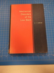 Farfan Mechanical Disorders Low Back 1973 Medical Textbook Spine Lumbar