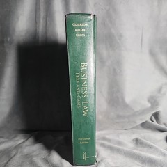 Business Law : Text and Cases 13th Edition by Clarkson, Miller, Cross pre owned