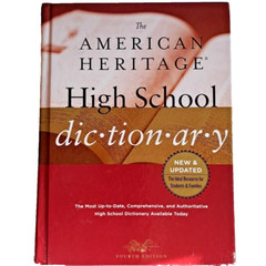 The American Heritage High School Dictionary Hard Cover English
