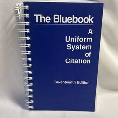 The Bluebook: A Uniform System of Citation, Seventeenth 17th Edition Legal Law