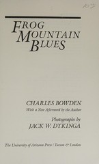 Frog Mountain Blues Hardcover Charles Bowden