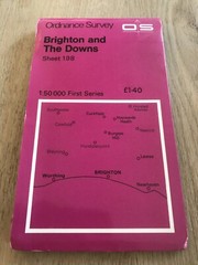 Ordnance Survey Map Sheet 198 – Brighton And The Downs