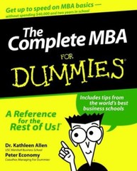 The Complete MBA for Dummies – 9780764552045, paperback, Kathleen Allen PhD