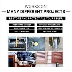 Revitalize Your Vehicle: 8 Oz Plastic and Trim Restorer with Lasting Results
