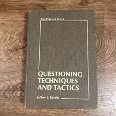 Questioning Techniques And Tactics