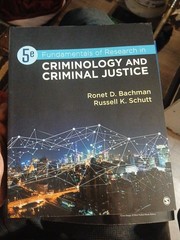 Fundamentals of Research in Criminology and Criminal Justice 5e By Bachman