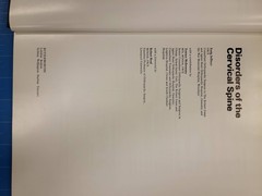 Butterworths Disorders Cervical Spine Eurig Jeffreys 1980 Orthopedic Surgery