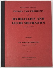 Schaum’s Theory & Problems Hydraulics & Fluid Mechanics Giles 1956 Book Vintage