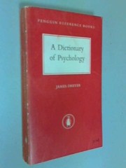 Dictionary of Psychology, The Penguin (Reference Books) By James