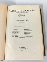 Pacific Reporter series 2 volume 182 also known as 182 P.2d