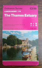 OS Ordnance Survey Landranger Map Sheet 178 The Thames Estuary 1988. T3