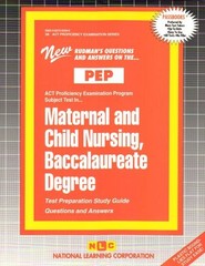 MATERNAL AND CHILD NURSING, BACCALAUREATE DEGREE By Jack Rudman **BRAND NEW**