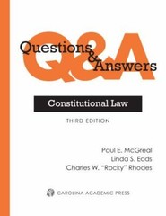 Questions & Answers: Constitutional Law; Qu- 0769860591, paperback, Paul McGreal