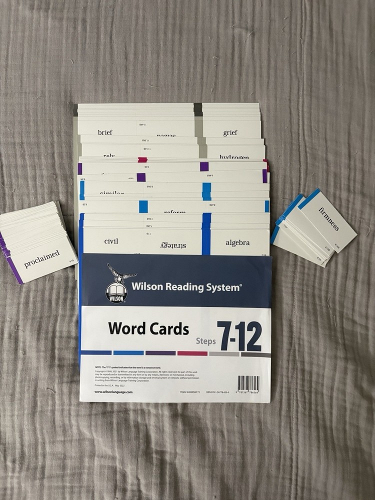 Wilson Reading System Word Cards Steps 7-12 Barbara A Wilson